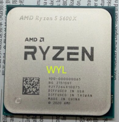 AMD Ryzen 5 5600X Desktop Processor (4.6GHz, 6 Cores, Socket AM4