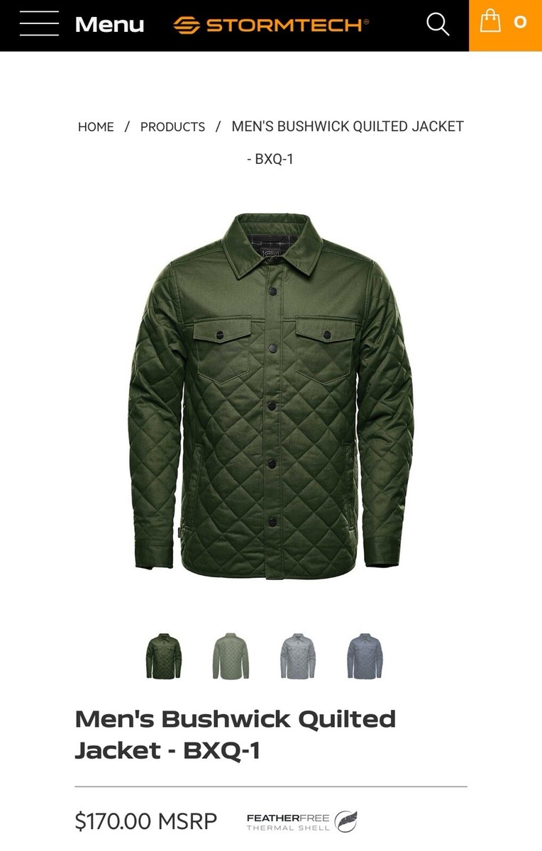 NWT 🌺 STORMTECH Performance Men's Bushwick Quilted Jacket NWT 🌺 STORMTECH Performance Men's Bushwick Quilted Jacket