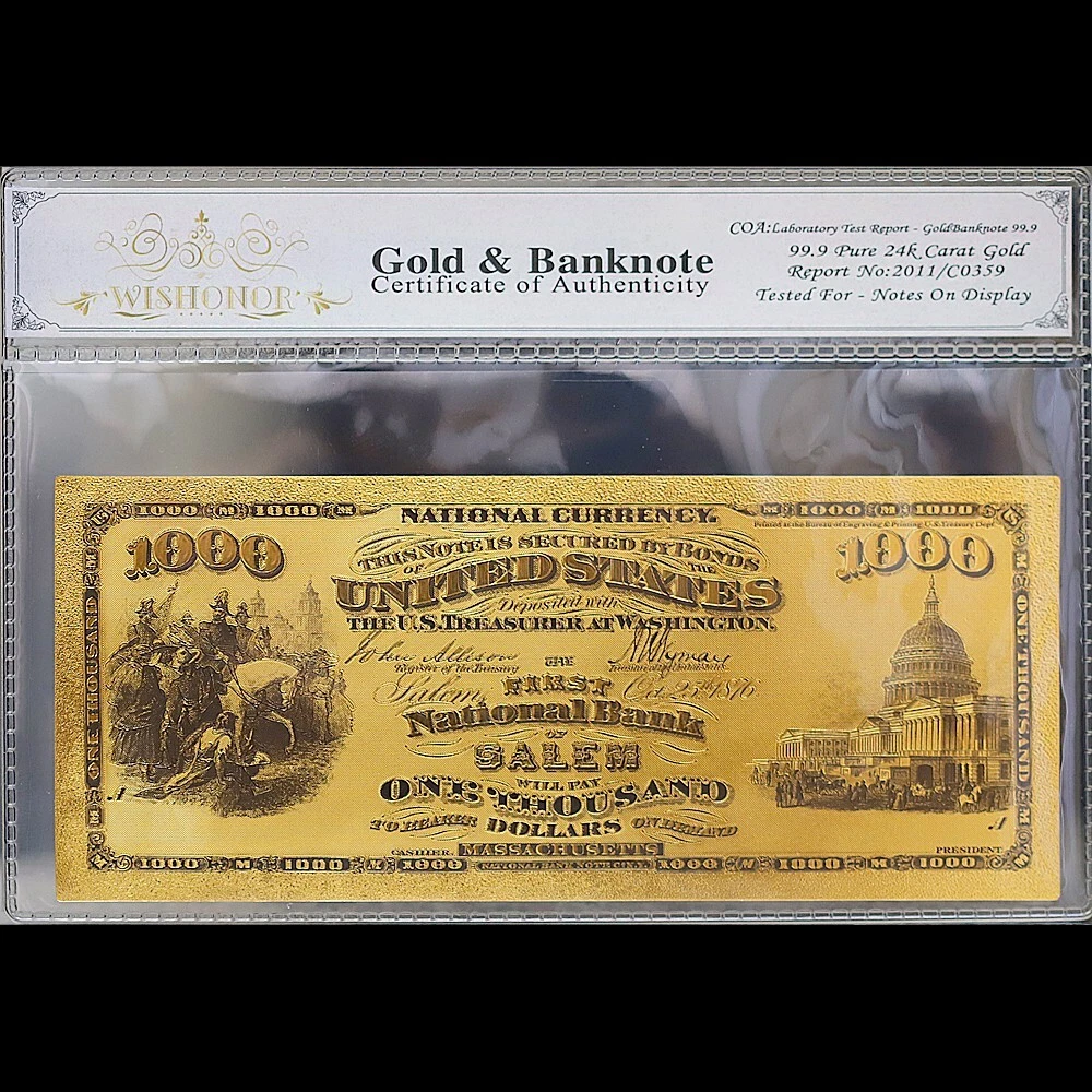 1000 美元国家纸币| eBay