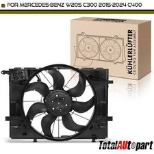 Engine Radiator Cooling Fan Assembly for Mercedes-Benz C300 C400 C43 AMG W205