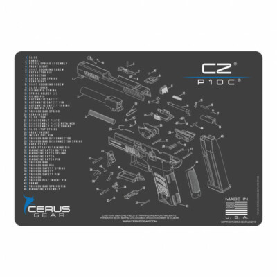 CERUS GEAR HMCZP10CSCHGRY  3MM PROMATS 12''X17'' CZ P10C SCHEMATIC CHAR GREY