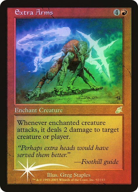 Magic the Gathering EXTRA ARMS #92/143 Scourge Red Foil Uncommon 2003 NM Un-Play