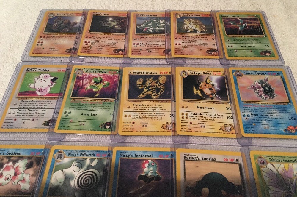 pokemon cards gym leader set COMPLETE Pokemon GYM HEROES Card Set /132 All Holo Rare Entire Collection