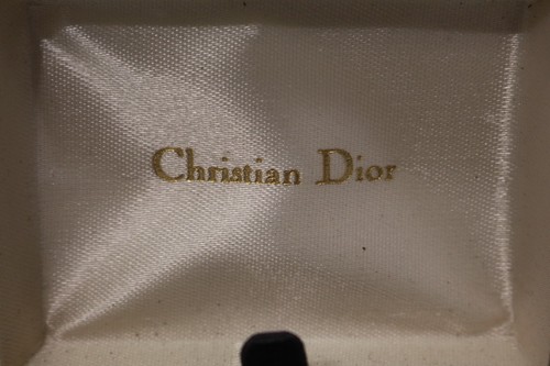 NEW Christian Dior Gold/Onyx GOLF Motif TIE BAR Clip & CUFF LINKS Boxed Set NIB - Picture 2 of 8