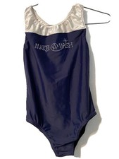 Beautiful Make a Wish Leotard with rhinestones Size Youth See MEASUREMENTS Blue