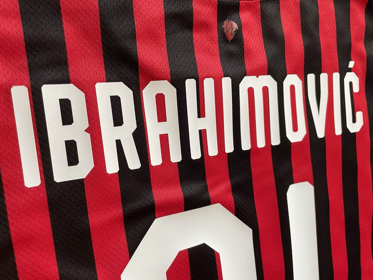 2019/20 AC Milan Authentic Home Jersey #21 IBRAHIMOVIC Medium