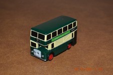 1995 Thomas Friends BULGY Green Double Decker Bus - Excellent Condition