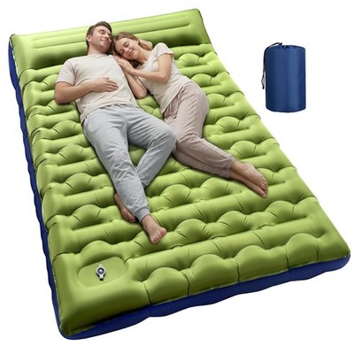 Double Inflatable Camping Sleeping Pad,Thick 6 inch 2 Person Ultralight Sleep...