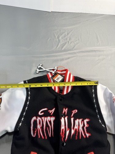 Brand X Friday the 13th Jason Varsity Jacket Camp Crystal Lake Wool Youth XS NEW - Picture 5 of 13