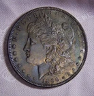 1896 Morgan Silver Dollar, Toning