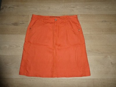 SA.HARA toller Leinen Rock  Orange Gr.42 **w.NEU** A0