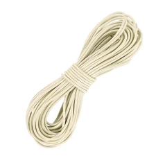 11 Yard 2mm Round Leather Cord Lacing String for DIY Crafts, Beige