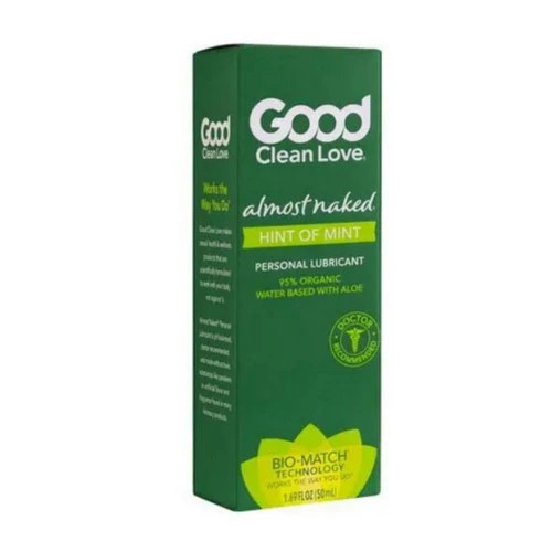 Personal Lubricant Almost Naked Organic Hint of Mint 1.69 Oz By Good Clean  Love