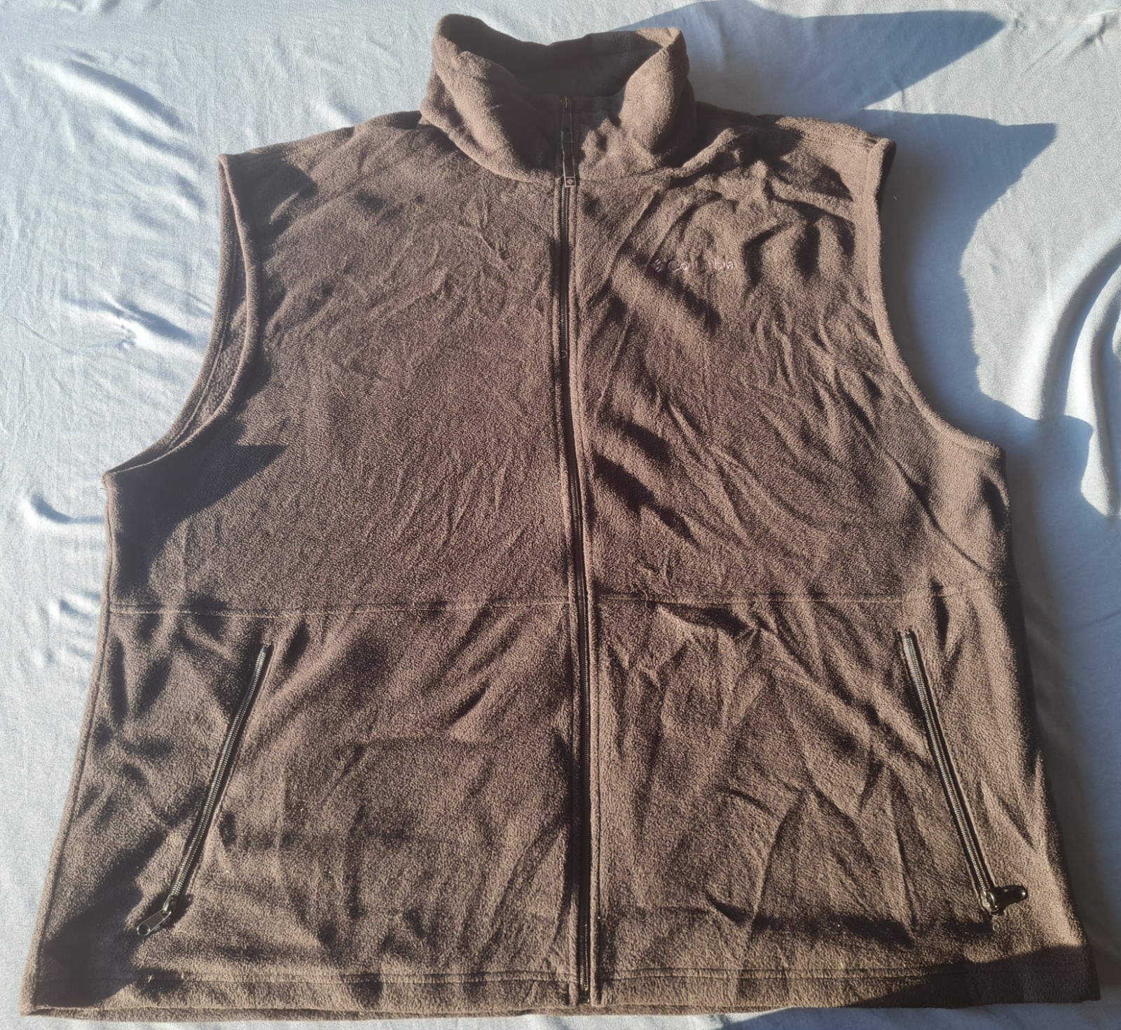 Columbia Charcoal Black Fleece Steens Mountain Full Zip Mens Size: 3XT Vest