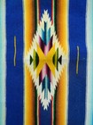 Vintage Saltillo Serape Wool Table Runner Hand Woven Mexican Southwest 18x47 — photo 6