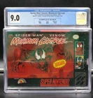 Spider-Man/Venom: Maximum Carnage Super Nintendo Red Cartridge CGC 9.0