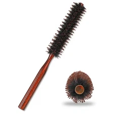 Boar Bristle Hair Brush for Women and Men, Small round Hiarbrush Blow Drying Bru