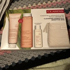 Clarins Cleansing Essentials. Cleanser Toner Milk Boxed New Sealed