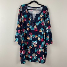 Catherines Embellished 3/4 Sleeves Floral Tun...