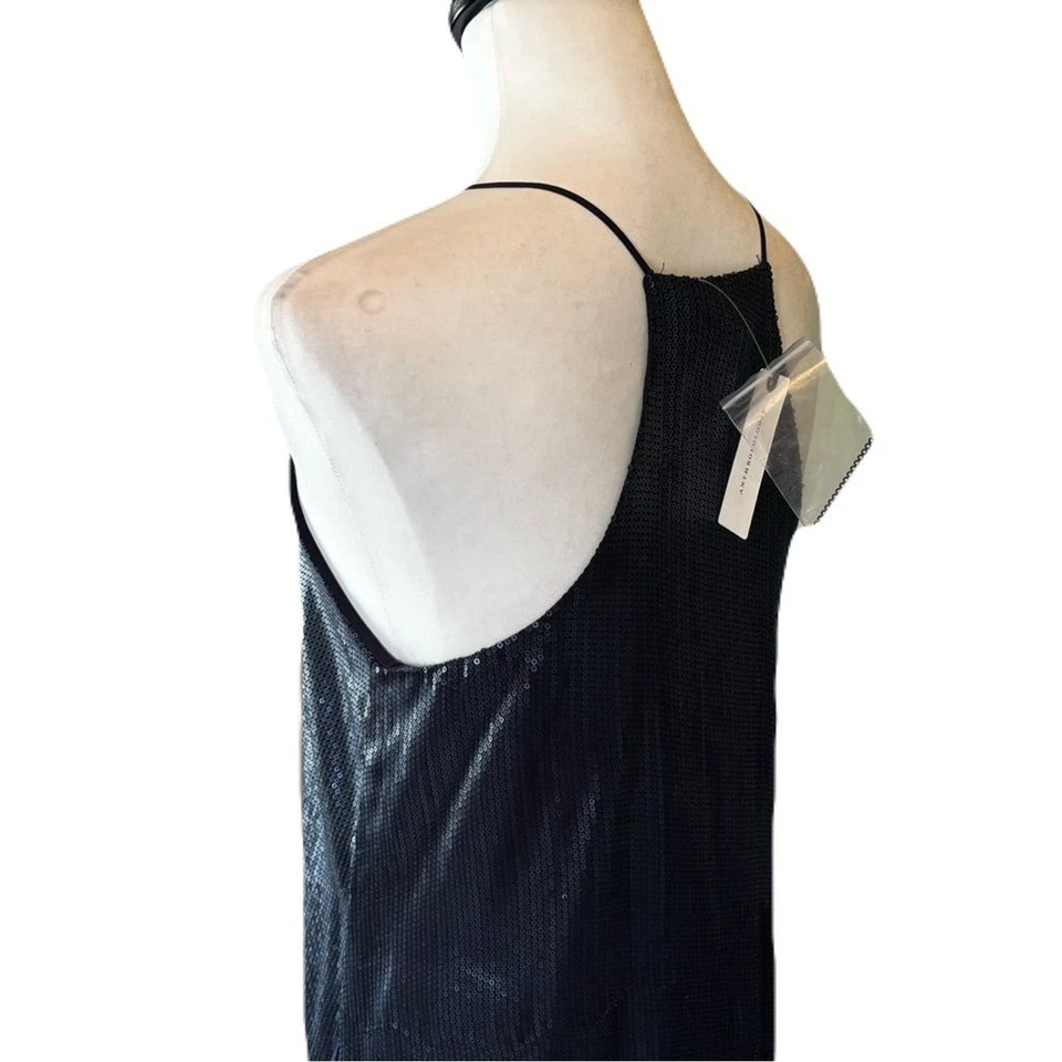 Nuevo con etiquetas Vestido Corey Lynn Calter Azul Marino Lentejuelas | S Foto 4 de 4