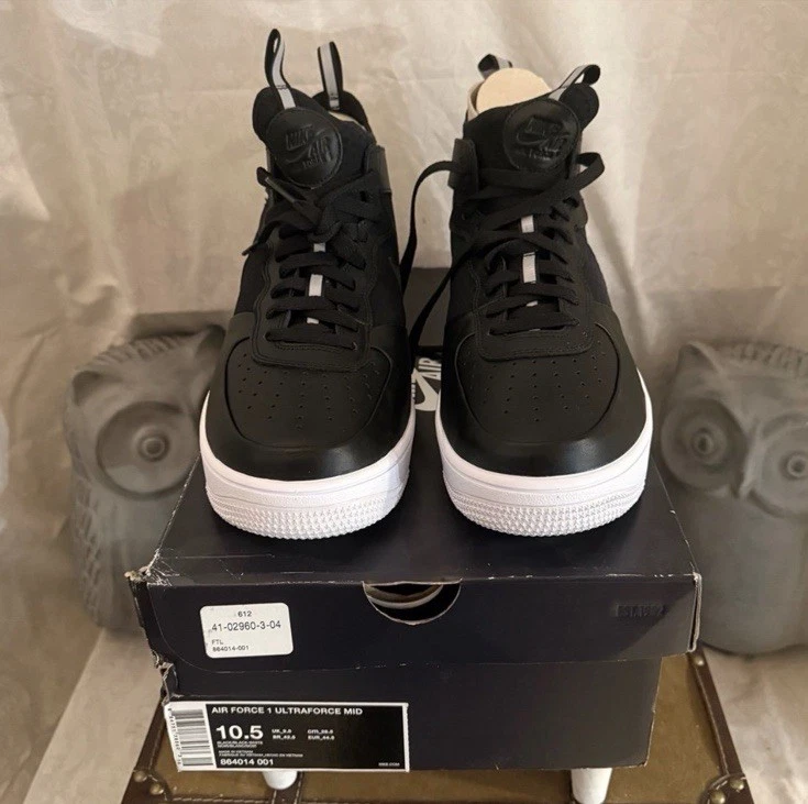 Nike Air Force 1 Ultraforce Leather Black White | eBay