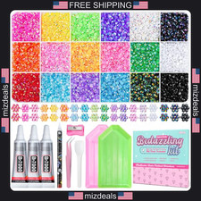 30000pcs Rhinestone Bedazzling Kit with 18 Colors and B7000 Glue Tools Set