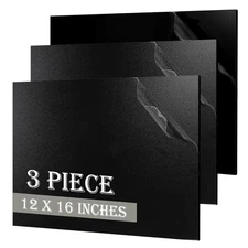 3 Pack Black ABS Plastic Sheet 12” x 16” x 300*400*3mm, 