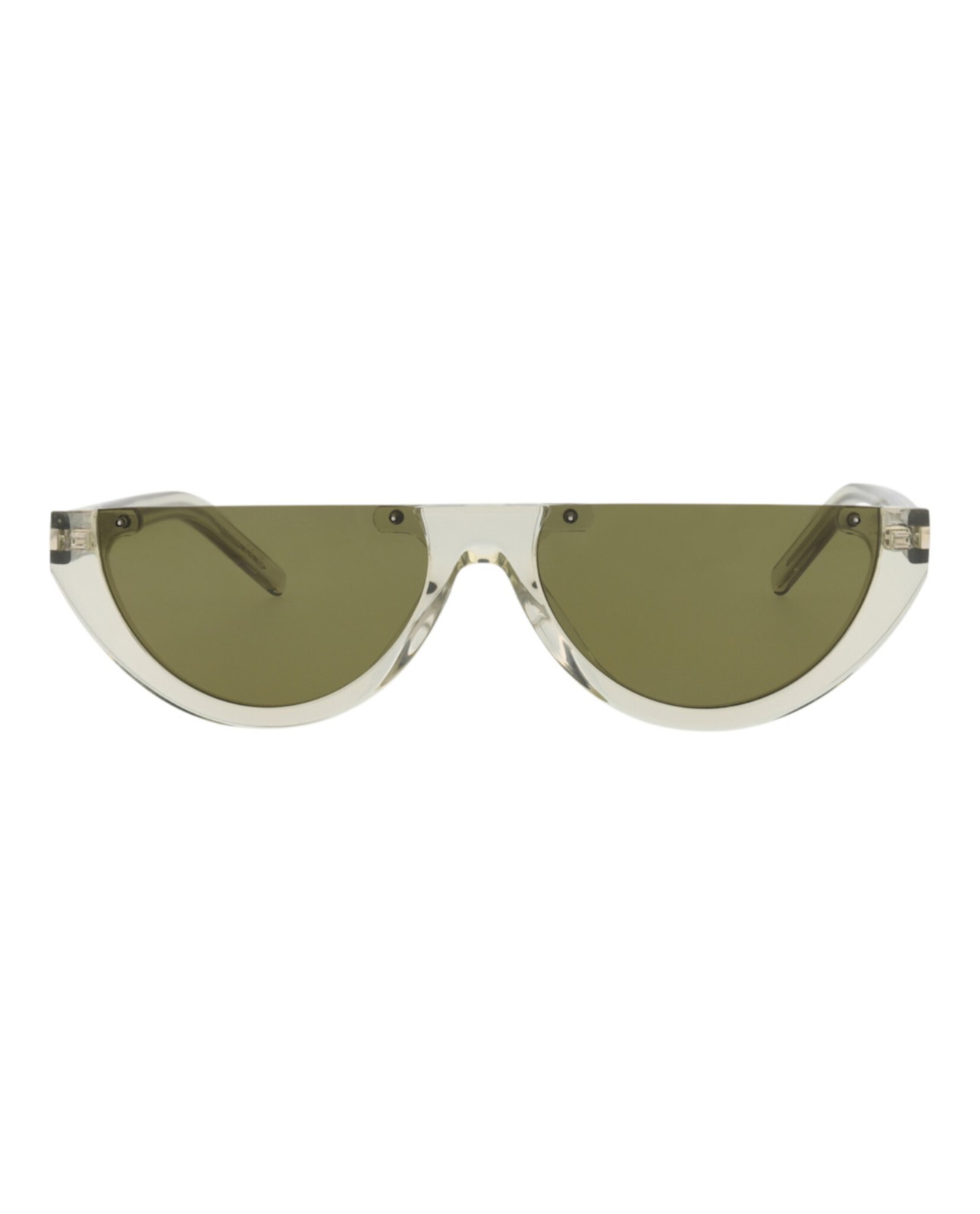 Occhiali Saint Laurent unisex occhio di gatto verde verde moda designer