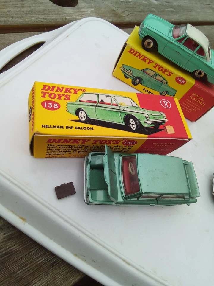 DINKY 138 143 114 ORIGINAL CARS LIGHTLY WORN IN GOOD REPRODUCTION BOXES . - Image 4 of 4