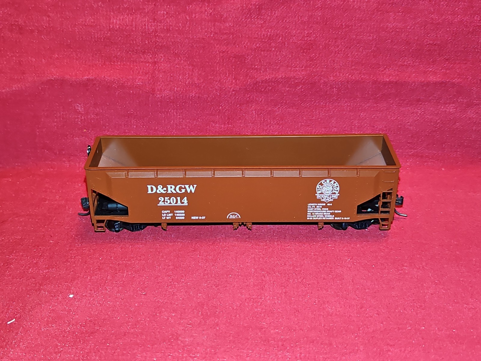 MDC HO Rio Grande D&RGW Hopper Car # 25014
