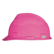 Msa Safety 10155231 V-Gard Front Brim Hard Hat, Cap Style, Type 1, Class E,