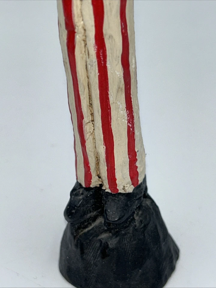 Lápiz flaco vintage firmado ARTE POPULAR del 4 de julio escultura TÍO SAM Foto 4 de 4