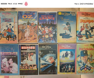 alte VHS Disney Kassetten