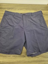 Greg Norman Cargo Golf Shorts Men's Size 40 Blue Stretch Nylon Polyester Preppy