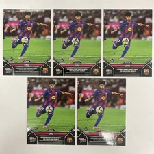 (5) 2025 Topps Now Barcelona Pedro Fernandez #3 RC Rookie ORO PR /1671 Lot
