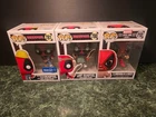 Deadpool Funko Pop Lot 3pc Construction, LARP, Lucha Libre