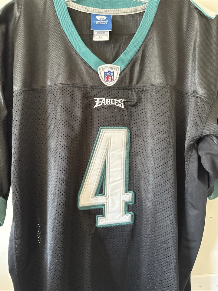 Camiseta cosida para hombre Reebok Kevin Kolb #4 Philadelphia Eagles talla 52 - negra Foto 2 de 4