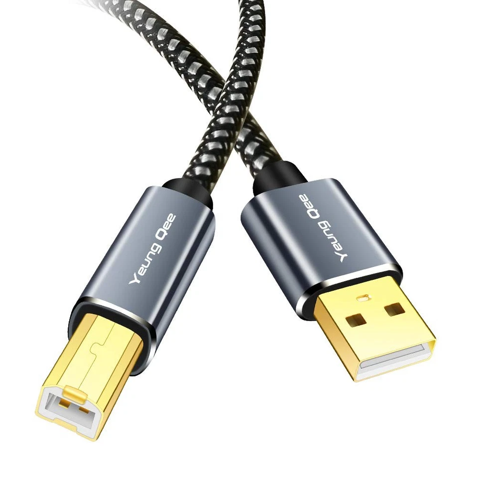 Printer Cable 30 ft,USB Printer Cable High Speed USB 2.0 A Male to Type B Male - Image 2 of 4