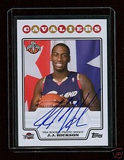 J.J. HICKSON 2008 TOPPS RC PHOTO SHOOT AUTOGRAPH SP  MT