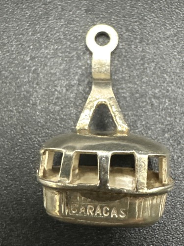 900 Silver Caracas Venezuela Gondola Car Charm K30