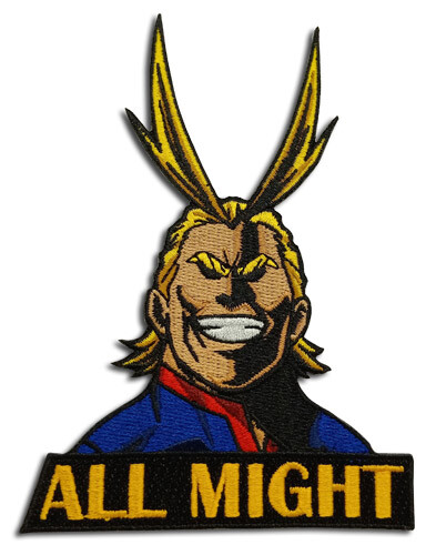 MY HERO ACADEMIA - ALL MIGHT PATCH W/ NAME IRON ON SEW ON COLLECTIBLE - Picture 1 of 1