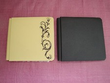 Creative Memories 7 x 7 Album Coversets - Lot of 2 - Dijon Mustard Vine  Black