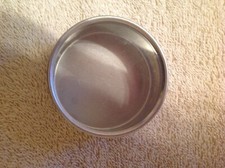 Lot of 10 Round 2 IN Aluminum Storage Containers with Clear Lid