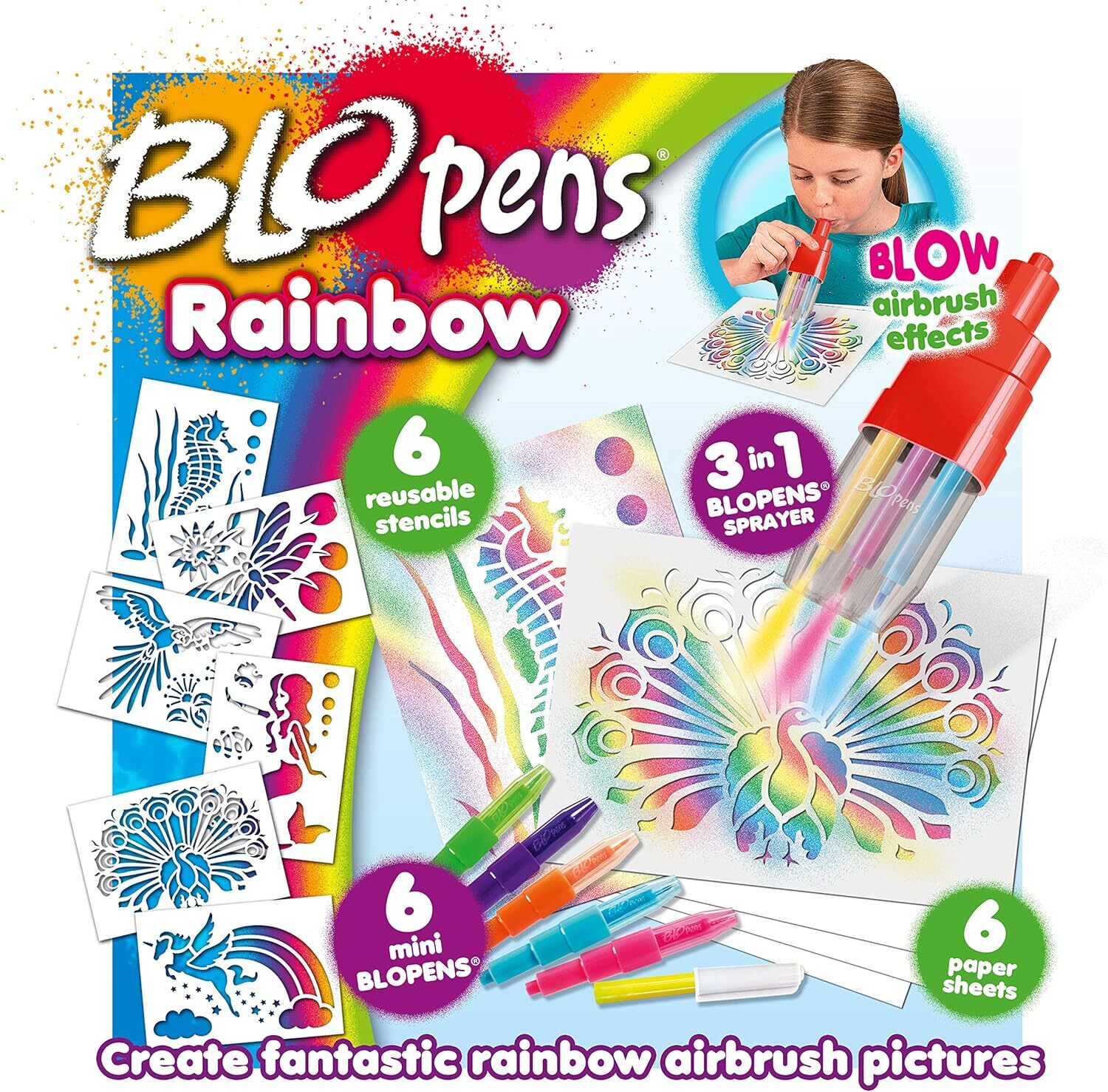 John Adams 577 10779 EA Blopens Rainbow, Мульти, 19 штук в упаковке по 1 штуке