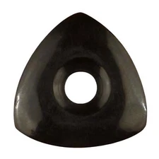 Black Buffalo Horn Guitar Pick - 4.0 mm 346 W Grip Hole Handmade Exotic Plectrum