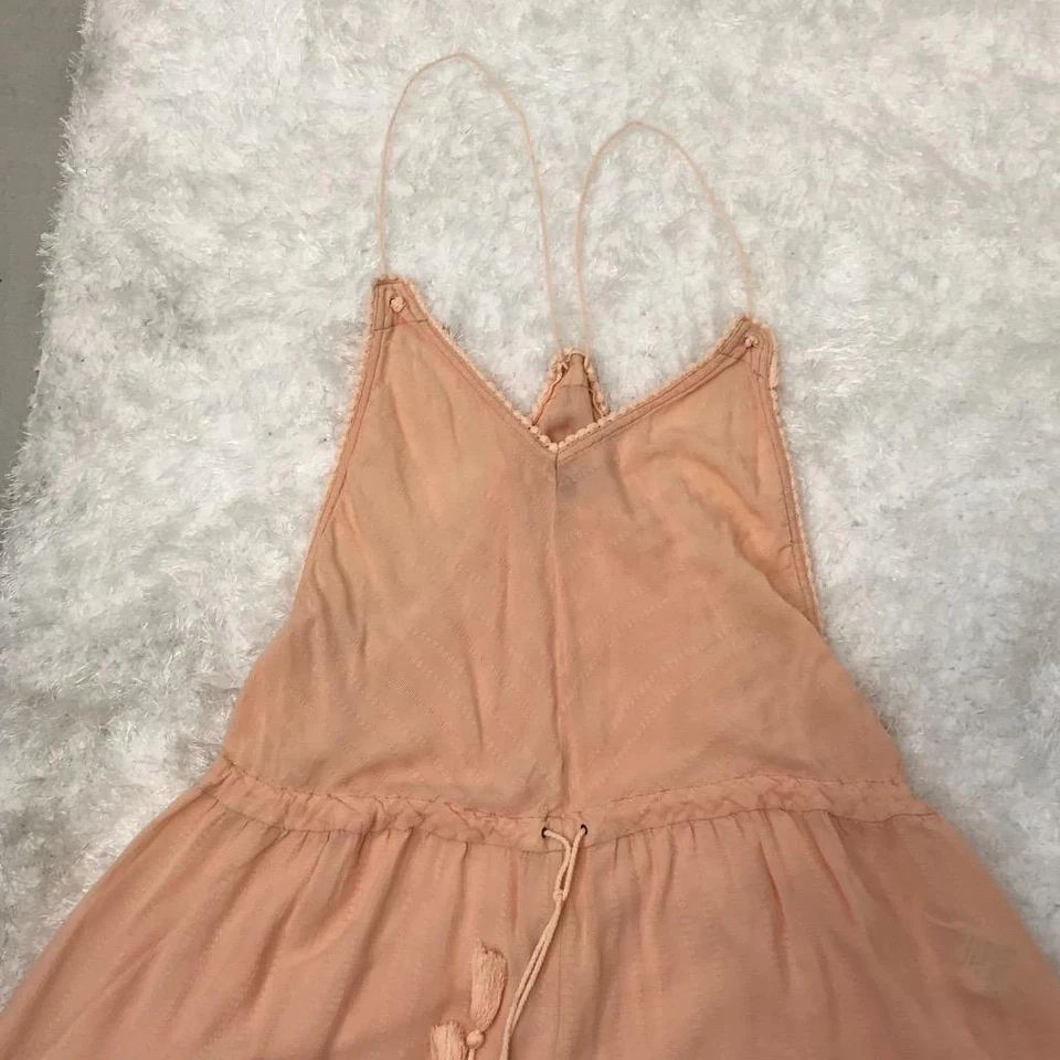 Mameluco Kimchi Azul Dobby Rayas Cordón Melocotón Talla M Foto 2 de 4