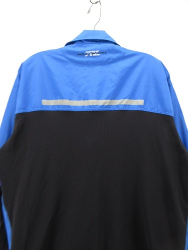 VINTAGE Ralph Lauren Polo Sport Jacket Men Medium Blue Windbreaker Full Zip 90s* - Picture 10 of 15