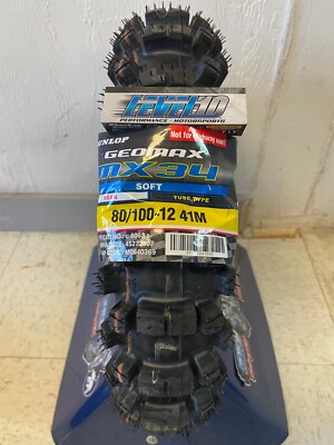 Dunlop MX34 Front 60/100-14 Rear 80/100-12 Tire Set CRF110 KLX110