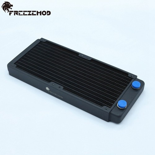 FreezeMod 120mm 240mm 360mm 480mm Copper Radiator G1/4 Thread Water Cooling Blk - Afbeelding 3 van 14
