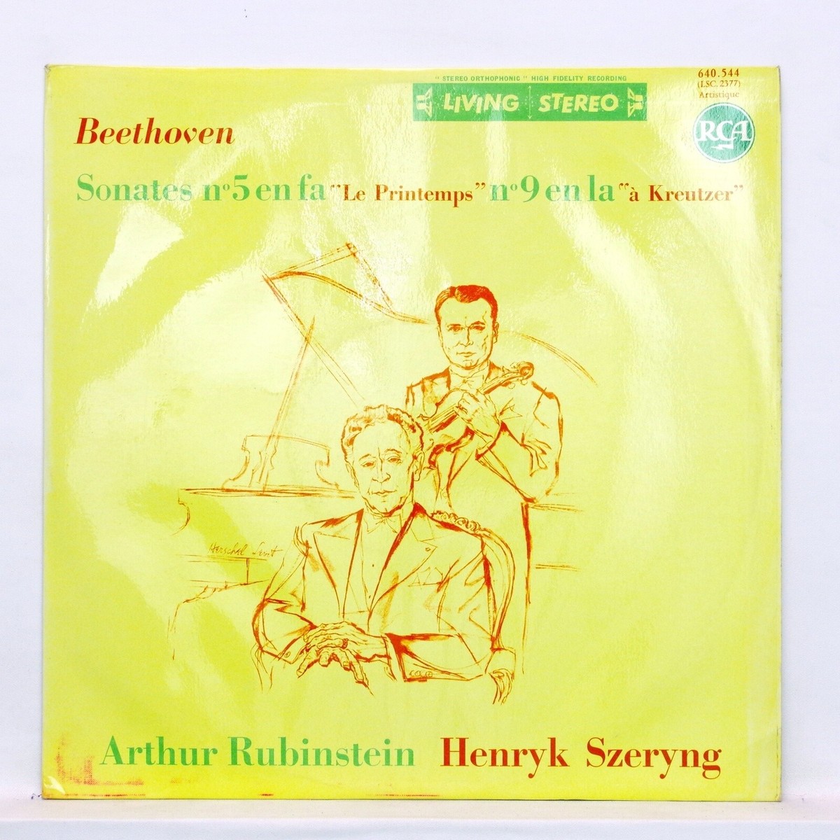 SZERYNG, RUBINSTEIN – BEETHOVEN violin & piano sonatas RCA stereo